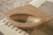 Lavabo Travertino Noce Angolare